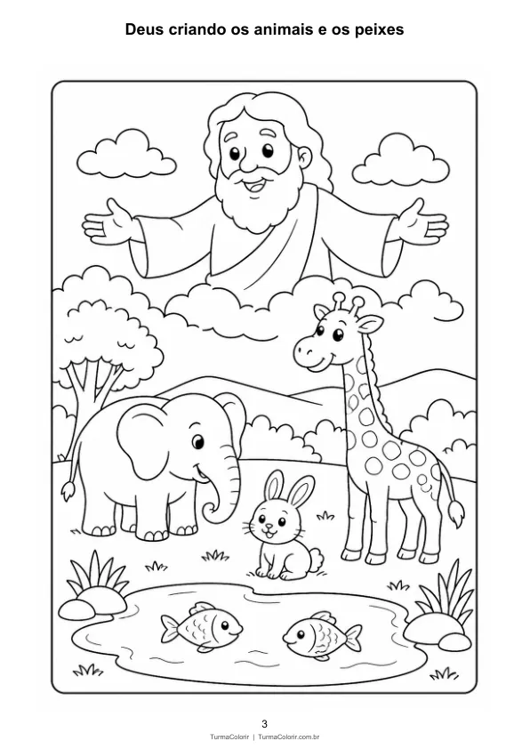 Prévia de um desenho bíblico para imprimir