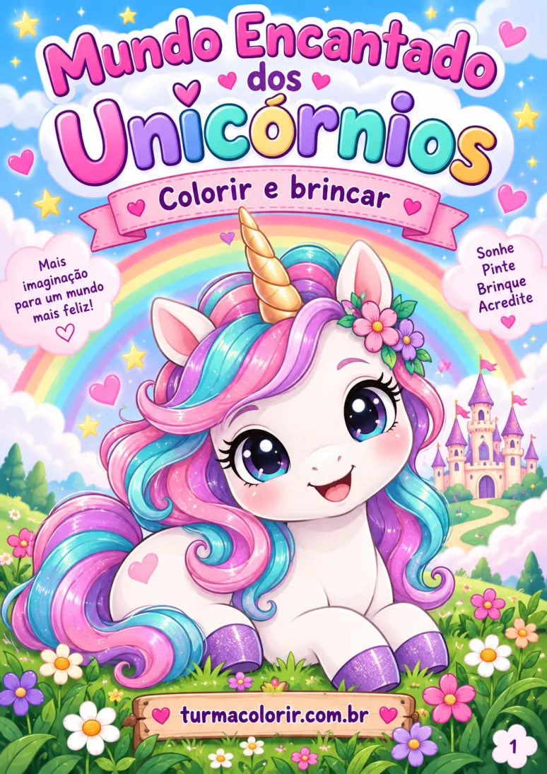 Capa do PDF Mundo Encantado dos Unicórnios